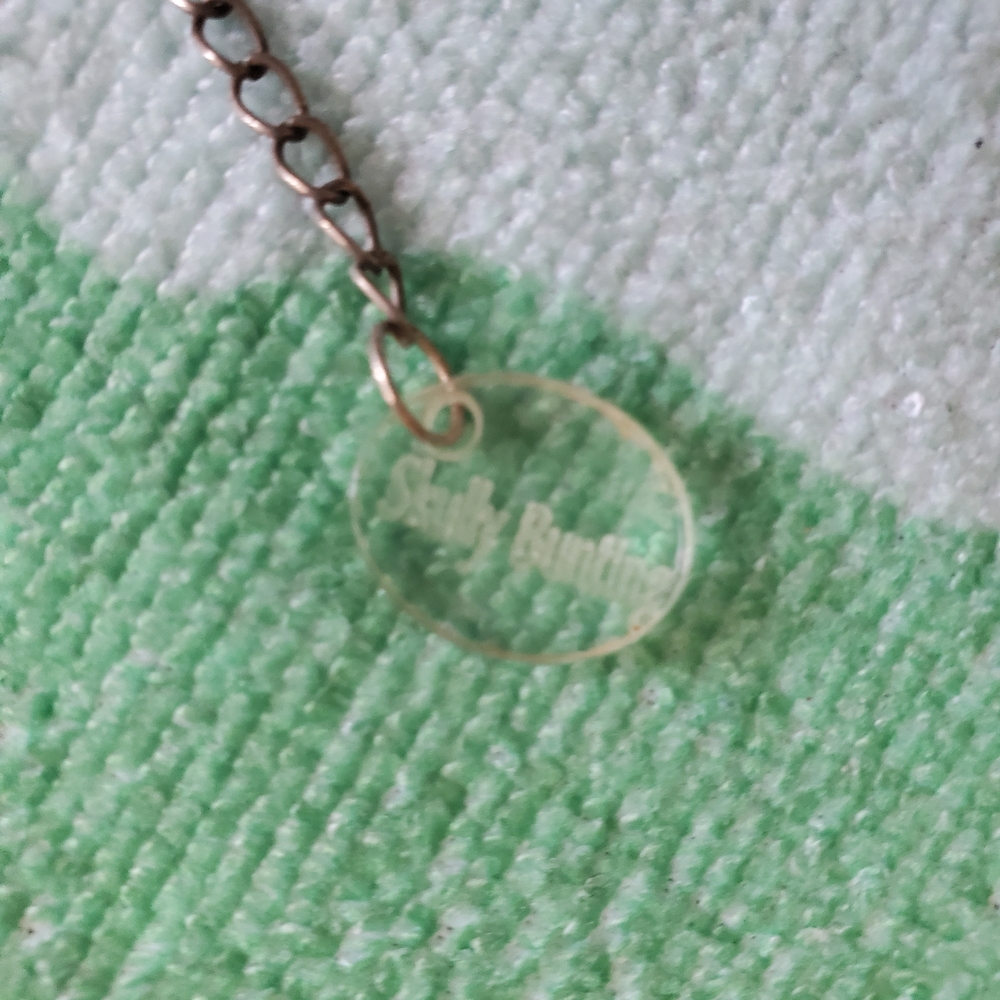Skully Bunting Acrylic Rocketship Necklace View 4
